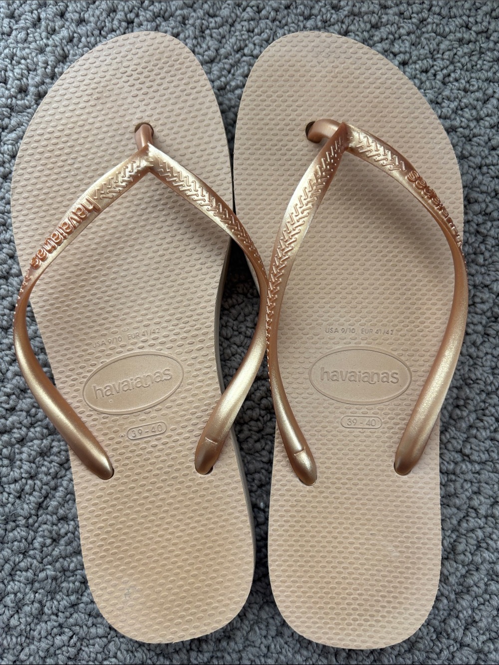 Havaianas Women's Gold Platform Sandals
